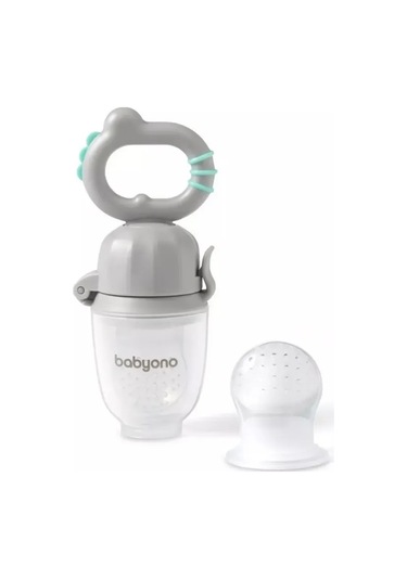 Babyono 6 Aydan Büyük Silikon Ek Gıda Nipplederi Dino 251677339 Gri