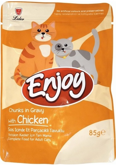 Enjoy Pouch Tavuklu Kedi Konservesi 85 Gr
