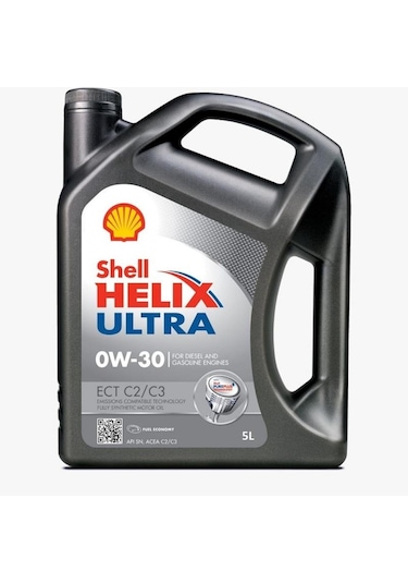 Shell Helix Ultra Ect C2-C3 0W-30 Tam Sentetik Motor Yağı 5 L