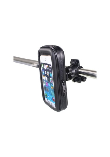 Ebitda Orta 4.7 İnç Bisiklet Su Geçirmez Navigasyon Tutucu, Siyah, Dayanıklı, Cep Telefonu Tutucu Siyah