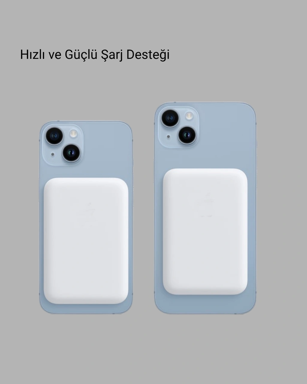 Magsafe Uyumlu Kablosuz Batarya - 27w Hızlı Şarj Destekli Kompakt Güç Bankası Siyah