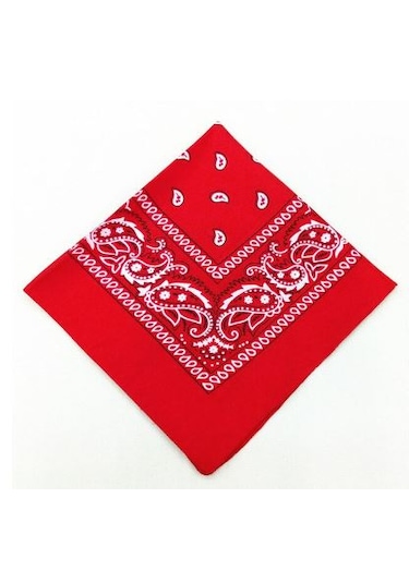Melek Kare Bandana Fular Kırmızı