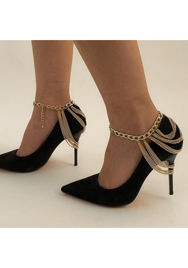 Suntek Katmanlı Püskül Halhal Zarif Hediye Gece Altın Altın