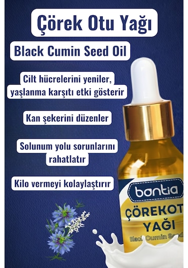 Çörekotu Yağı 2x20 Ml %100 Saf Soğuk Sıkım  Yüksek Timokinon 40 ML