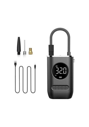 Lemestar Kknoon Akıllı Taşınabilir Şarjlı Hava Pompası: Bisiklet, Araç Ve Motosiklet Lastikleri İçin Led Ekranlı Ve Otomatik Durdurma Özellikli