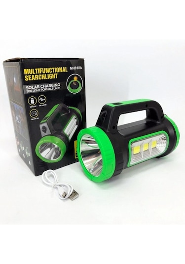 Güneş Enerjili Kamp Feneri Siyah