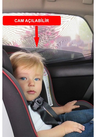 2 Adet Araç Yan Cam Güneşlik Anne Bebek Emzirme Araba Kapı Perdesi Çocuk Koruyucu Oto Sineklik Örtü