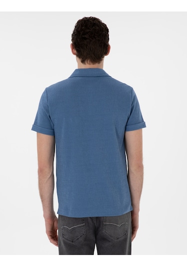 Pierre Cardin Erkek Mavi Tişört 50302586-vr036 Mavi