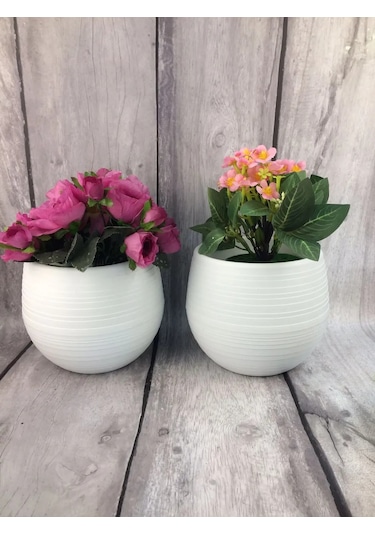 Saburg Çiçek Saksısı 3'lü Set, Otomatik Sulamalı 450 Ml 87136610