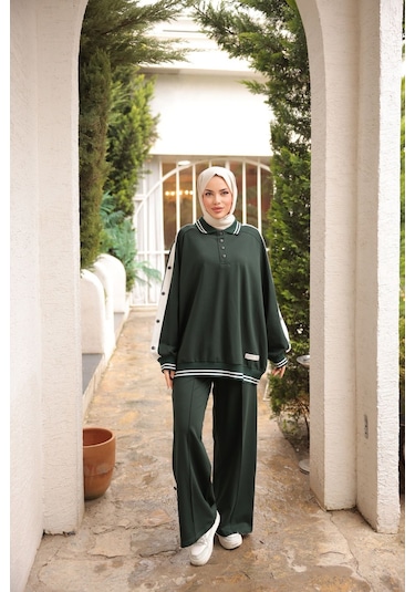 Takım Eşofman Takımı Düğmeli Alt Üst Takım M- 480 Bordo