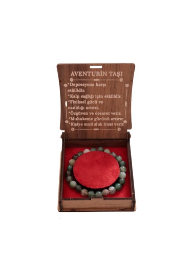 Doğal Aventurin Taşı Bileklik Muhakeme Gücünü Ve Mutluluğu Artt Yeşil