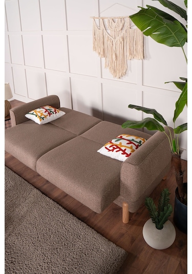 Kilim Mobilya Bohera Bohem Koltuk Üç Kişilik Koltuk Kahverengi Kahverengi