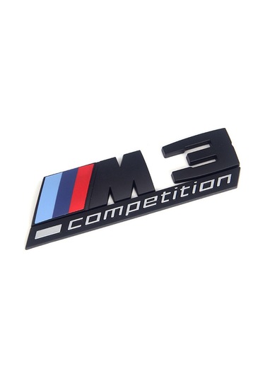 Bmw M3 Competition Bagaj Yazısı Siyah Renk - Bmw M3 Competition T