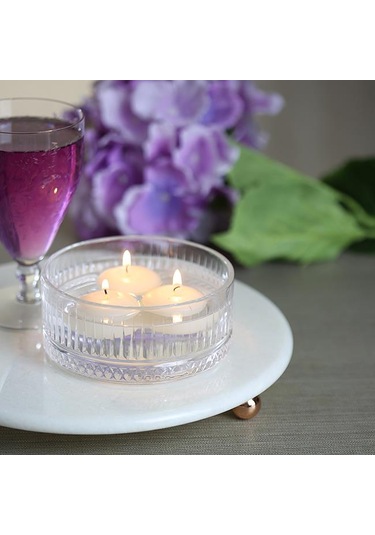 Akayev Mermer 28 CM Rose Gold Boncuk Ayaklı Beyaz Yuvarlak Sunuml