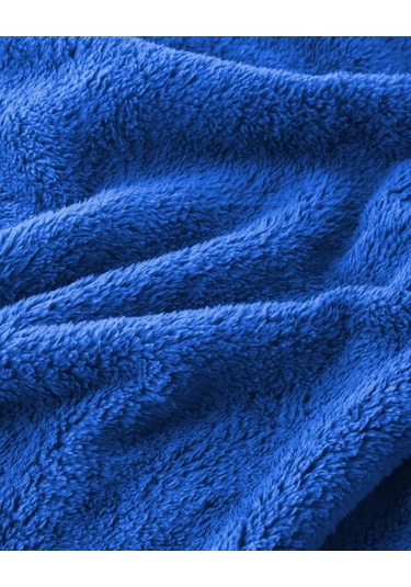 Mulberry Wellsoft Battaniye Televizyon Battaniyesi Peluş Polar Battaniye Tek Kişilik 170x230 İndigo