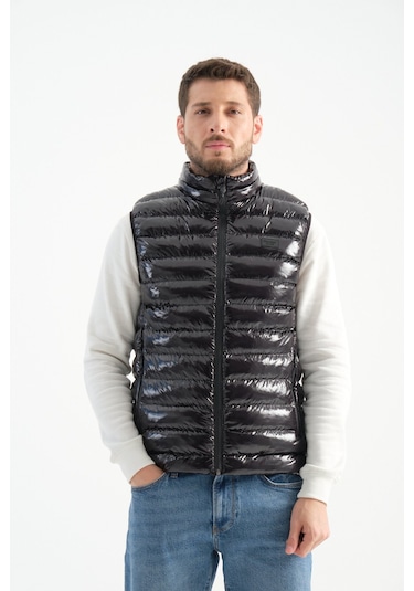 Shooter Sportswear Erkek Parlak Yelek Luxe Bej Siyah