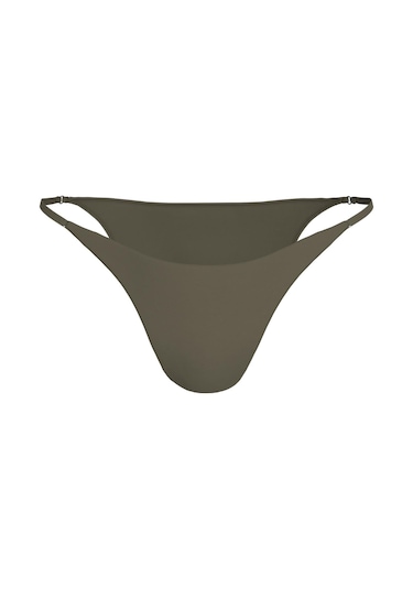 Calvin Klein Kadın Haki Tanga Bikini Altı-13721 Haki