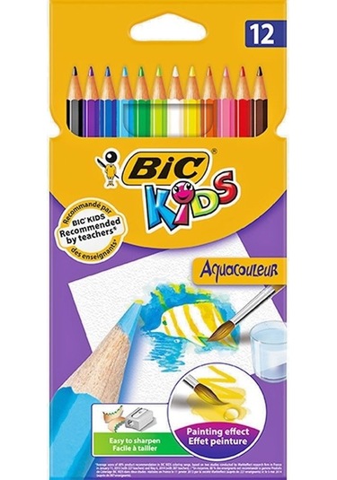 Bic Kids Aquacoleur Kuru Suluboya Kalemi 12 Renk 8575613