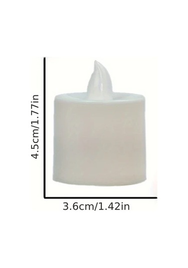 Willowhaven 12li Gerçekçi Titreşen Led Mum Sıcak Beyaz Pilsiz Açma Kapama İç Mekan Sıcak Beyaz