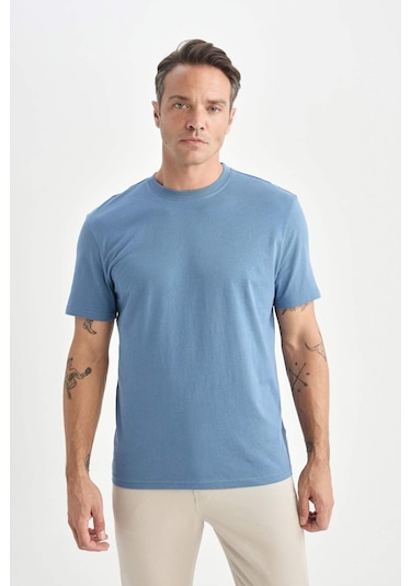 DeFacto %100 Pamuk New Regular Fit Bisiklet Yaka Basic Düz Kısa Kollu Tişört V7699AZ25SPIN195 DeFacto %100 Pamuk New Regular Fit Bisiklet Yaka Basic Düz Kısa Kollu Tişört V7699AZ25SPIN195