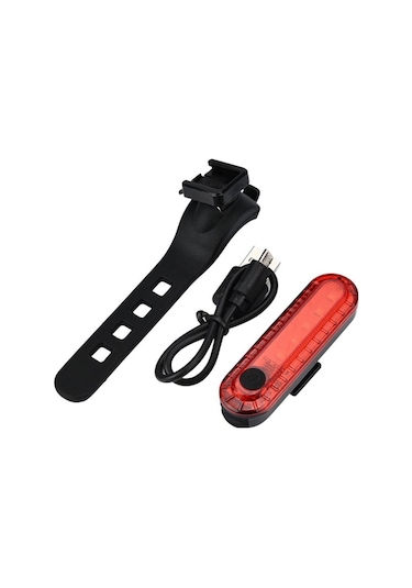 Epic Nıst Usb Şarjlı Bisiklet Arka Lamba Siyah