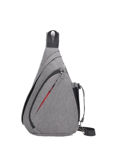 Pratik Ve Şık Çapraz Askılı Spor Çanta - Hafif Ve Fonksiyonel Günlük Kullanım İçin Dijital Depolama Alanı Gri
