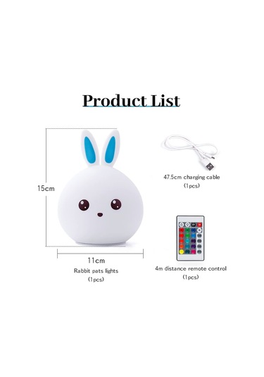 Kawaii Tavşan Lambası, Bebek Gece Lambası, Xixiran Gece Lambası, Dore