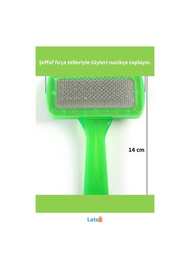 Şeffaf Evcil Hayvan Tüy Toplayıcı Fırça 4 Renkli