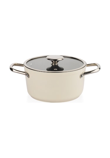 Schafer Gravita Seramik Tencere Seti 7 Parça-krem