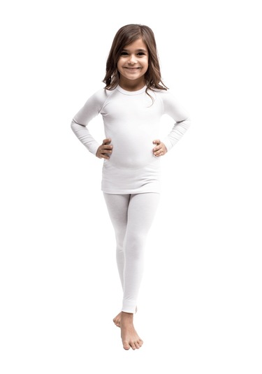 The Don Beyaz Renk Kız Çocuk Termal İçlik Üst (9-14 Yaş)