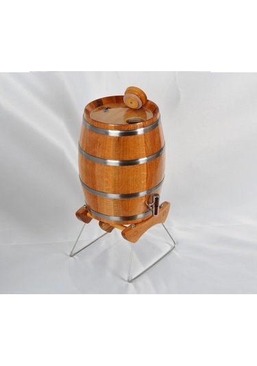 Masifart Kızıl Meşe Dik Şarap Bira Fıçısı 5 Litre
