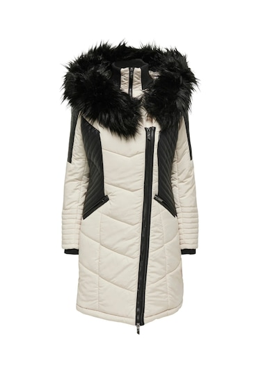 Only Kapüşonlu Taş Kadın Kaban 15295396 001