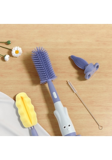 Homyl 4x Emzik Şişe Fırçası Yıkama Temizleme Için Yeşil