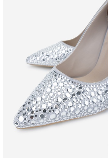 Valmenti Kadın Vegan Gri Topuklu Ayakkabı 891 608 Bn Ayk Y25 Gumus Gri