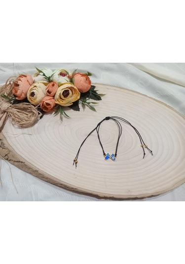 Şık Lacivert Kelebek Bileklik Lacivert