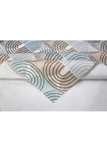 Astarlı Silinebilir Pvc Muşamba Masa Örtüsü 206-a-mavi