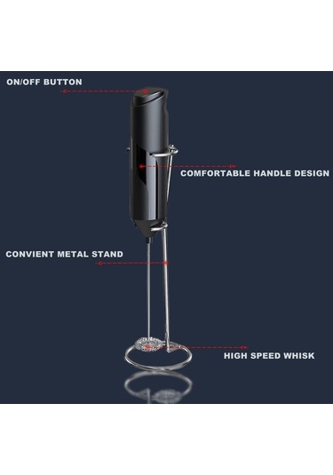 Paslanmaz Çelik Standlı Elektrikli Süt Çubuk, Kahve İçin Güçlü İçecek Mikseri, Lattes Ve Daha Fazlası Paslanmaz Çelik Paslanmaz Çelik