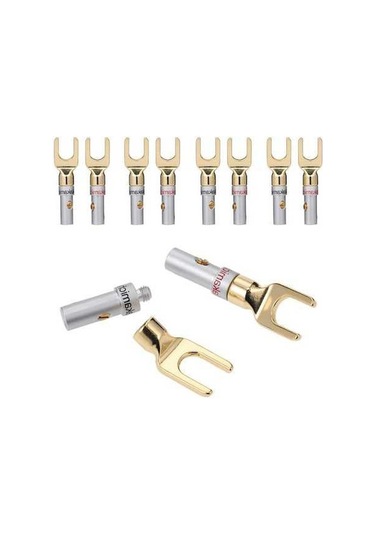 Novahub Y Tipi Ses Adaptörü - 5 Çift Bakır Kaplama Altın Ve Gümüş Kablo Konnektörü