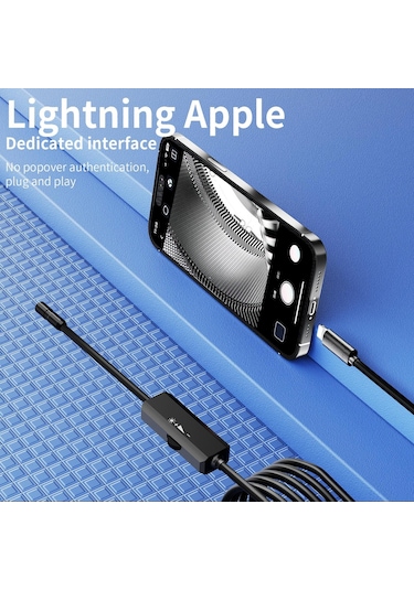 Apprise Hk-318 Apple Uyumlu iPhone Endoskop Yılan Kamera 10 Metre