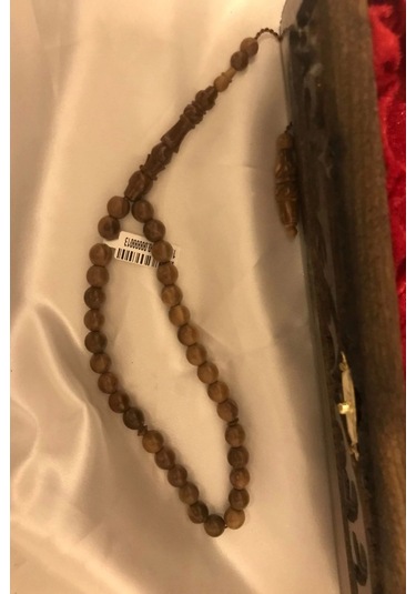 Tespih Kuka Doğal Ahşap Tesbih Gümüş İmameli Ahşap Kutulu Çok Renkli