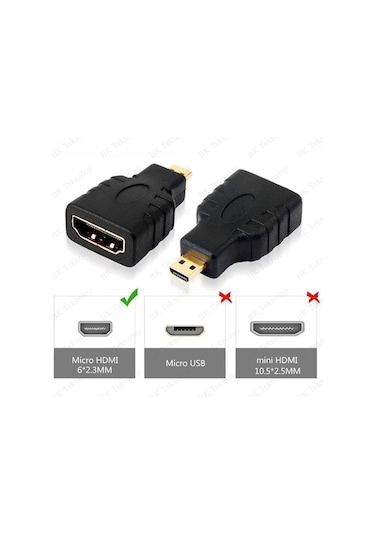 Micro Hdmı To Hdmı Tablet Kamera Dönüştürücü Adaptör