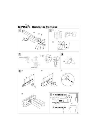 Twin Access 17 24 V. Açkı Mekanizması 23 Cm Açılır