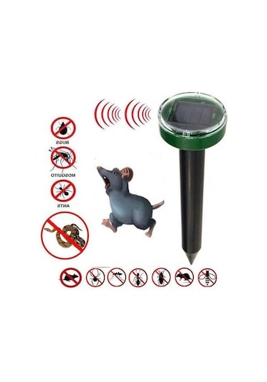 Pazly Jms Ultrasonik Güneş Sıçan Kovucu, Yılan Köstebek Fare Kovucu