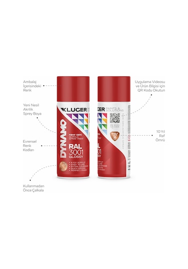 Kluger Kırmızı Spey Boya Ral 3001