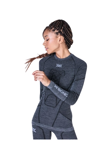 X-Bionic X-bıonıc X-bıonıc Termal Merino Kadın Uzun Kollu Üst 1414 Gri