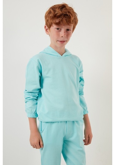 Lela Kapüşonlu Cepli % 100 Pamuk Çocuk Unisex Çocuk Takım 5922021 Mint