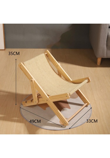 Homyl Kedi Yatağı Yedek Örtüsü Mat Kediler Için Sisal