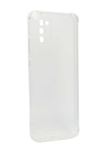 Galaxy Uyumlu A02s Kılıf Tchs Kamera Korumalı Nitro Anti Shock Silikon - Renksiz Renksiz