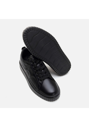 Hotiç Hakiki Deri Siyah Erkek Günlük Ayakkabı 02ayh281500a100 Siyah