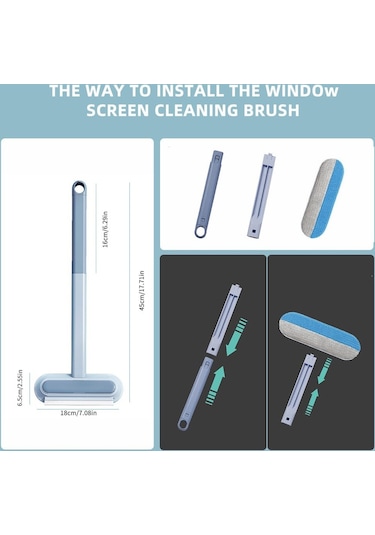 4 In 1 Cam Pencere Temizleme Sileceği Koltuk Halı Tüyü Toplama